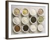 Various Types of Rice in Small Bowls-Ingvar Eriksson-Framed Photographic Print