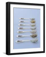 Various Types of Rice on Asian Spoons-Alexander Van Berge-Framed Photographic Print