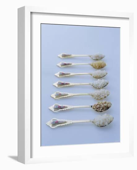 Various Types of Rice on Asian Spoons-Alexander Van Berge-Framed Photographic Print