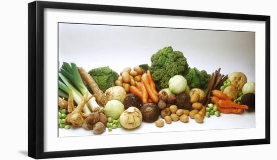 Various Types of Root Vegetables, Cabbages and Leeks-Eising Studio - Food Photo and Video-Framed Photographic Print