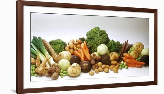 Various Types of Root Vegetables, Cabbages and Leeks-Eising Studio - Food Photo and Video-Framed Photographic Print