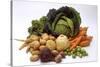 Various Types of Root Vegetables, Turnips and Cabbage-Eising Studio - Food Photo and Video-Stretched Canvas