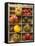 Various Types of Tomatoes in Type Case-null-Framed Stretched Canvas