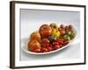 Various Types of Tomatoes on a Platter-Karl Newedel-Framed Photographic Print