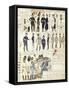 Various Uniforms of Grand Duchy of Tuscany, Color Plate, 1819-null-Framed Stretched Canvas