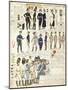 Various Uniforms of Grand Duchy of Tuscany, Color Plate, 1819-null-Mounted Giclee Print