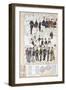 Various Uniforms of Provisional Government of Sicily, Color Plate, 1848-null-Framed Giclee Print
