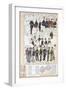 Various Uniforms of Provisional Government of Sicily, Color Plate, 1848-null-Framed Giclee Print