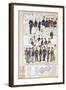 Various Uniforms of Provisional Government of Sicily, Color Plate, 1848-null-Framed Giclee Print