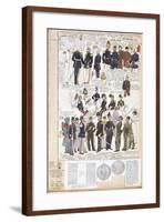 Various Uniforms of Provisional Government of Sicily, Color Plate, 1848-null-Framed Giclee Print