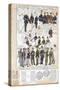Various Uniforms of Provisional Government of Sicily, Color Plate, 1848-null-Stretched Canvas