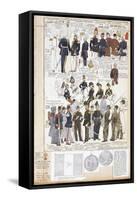 Various Uniforms of Provisional Government of Sicily, Color Plate, 1848-null-Framed Stretched Canvas