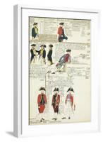 Various Uniforms of the Duchy of Parma, Piacenza and Guastalla, 1790-1800-null-Framed Giclee Print