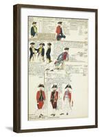 Various Uniforms of the Duchy of Parma, Piacenza and Guastalla, 1790-1800-null-Framed Giclee Print