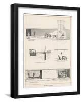 Various Workings of a Coal Mine in Northumberland England-null-Framed Art Print