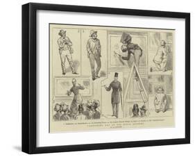 Varnishing Day at the Royal Academy-Alfred Chantrey Corbould-Framed Giclee Print