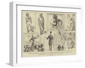 Varnishing Day at the Royal Academy-Alfred Chantrey Corbould-Framed Giclee Print