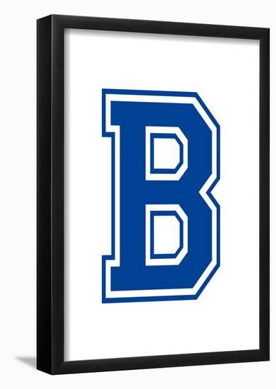 Varsity Letter B Make Your Own Banner Sign Poster-null-Framed Poster