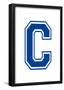 Varsity Letter C Make Your Own Banner Sign Poster-null-Framed Poster