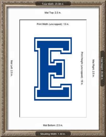 Varsity Letter E Make Your Own Banner Sign Poster Posters Allposters Com