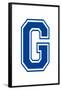 Varsity Letter G Make Your Own Banner Sign Poster-null-Framed Poster