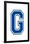 Varsity Letter G Make Your Own Banner Sign Poster-null-Framed Poster