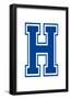 Varsity Letter H Make Your Own Banner-null-Framed Poster