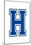 Varsity Letter H Make Your Own Banner-null-Mounted Poster