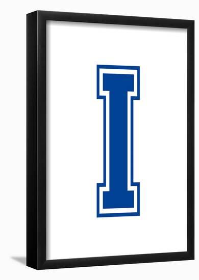 Varsity Letter I Make Your Own Banner Sign Poster-null-Framed Poster