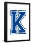 Varsity Letter K Make Your Own Banner Sign Poster-null-Framed Poster