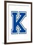 Varsity Letter K Make Your Own Banner-null-Framed Art Print