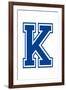 Varsity Letter K Make Your Own Banner-null-Framed Art Print