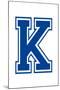 Varsity Letter K Make Your Own Banner-null-Mounted Art Print