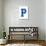 Varsity Letter P Make Your Own Banner Sign Poster-null-Poster displayed on a wall