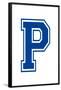 Varsity Letter P Make Your Own Banner Sign Poster-null-Framed Poster