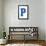 Varsity Letter P Make Your Own Banner Sign Poster-null-Framed Poster displayed on a wall