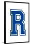 Varsity Letter R Make Your Own Banner Sign Poster-null-Framed Poster