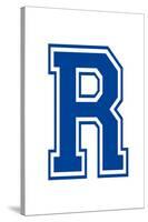 Varsity Letter R Make Your Own Banner Sign Poster-null-Stretched Canvas