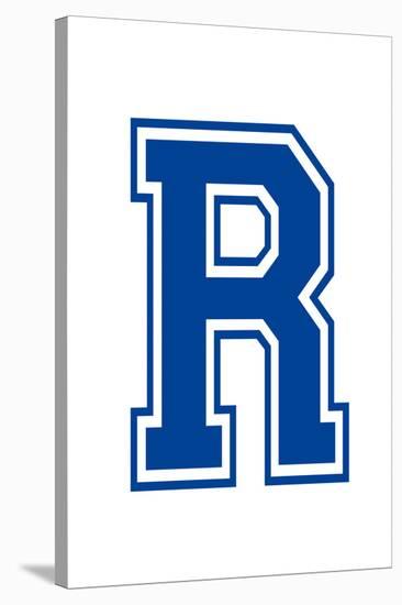 Varsity Letter R Make Your Own Banner Sign Poster-null-Stretched Canvas