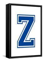 Varsity Letter Z Make Your Own Banner-null-Framed Stretched Canvas