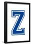 Varsity Letter Z Make Your Own Banner-null-Framed Poster