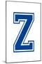 Varsity Letter Z Make Your Own Banner-null-Mounted Poster