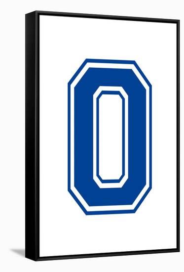 Varsity Number 0 (Zero) Make Your Own  Banner Print Poster-null-Framed Stretched Canvas
