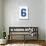 Varsity Number 6 (Six) Make Your Own Banner Sign Poster-null-Stretched Canvas displayed on a wall