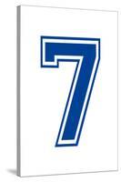 Varsity Number 7 (Seven) Make Your Own Banner Sign Poster-null-Stretched Canvas