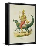 Varuna God of the Oceans-Louis Thomas Bardel-Framed Stretched Canvas
