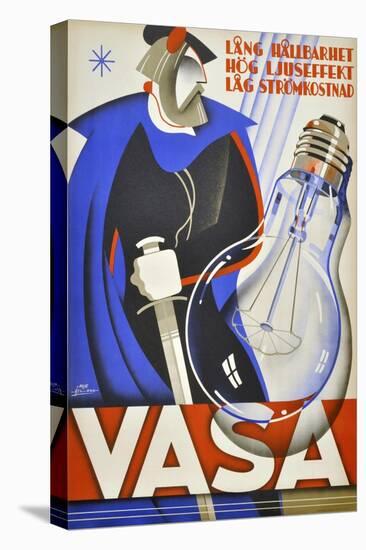Vasa Lightbulb-Vintage Apple Collection-Stretched Canvas