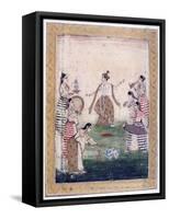 Vasanta Ragini, Ragamala Album, School of Rajasthan, 19th Century-null-Framed Stretched Canvas