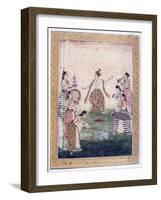 Vasanta Ragini, Ragamala Album, School of Rajasthan, 19th Century-null-Framed Giclee Print