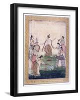 Vasanta Ragini, Ragamala Album, School of Rajasthan, 19th Century-null-Framed Giclee Print